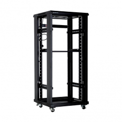 Szafa serwerowa Linkbasic 19'' 37U 600x600mm czarna  drzwi przednie szklane 