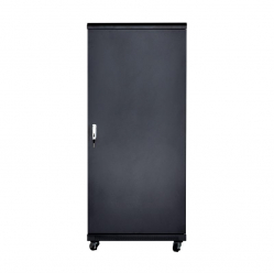 Szafa serwerowa Linkbasic 19'' 37U 600x600mm czarna  drzwi przednie szklane 