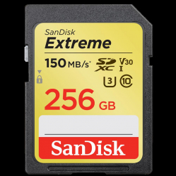 Karta pamięci SANDISK Extreme SDXC 256GB V30 150/70 MB/s