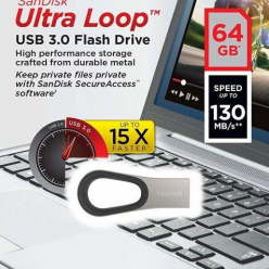 Pamięć USB SANDISK ULTRA LOOP USB 3.0 64GB 130MB/s