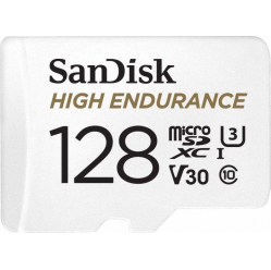 Karta pamięci SANDISK HIGH ENDURANCE (recorders and monitoring)microSDHC 128GBV30 with adapter