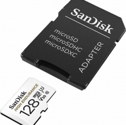 Karta pamięci SANDISK HIGH ENDURANCE (recorders and monitoring)microSDHC 128GBV30 with adapter