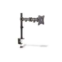 Stojak pojedycz z zaciskiem, 1xLCD, max. 27", uchylno-obrotowy 360° (PIVOT)