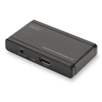 Splitter HDMI DIGITUS do DisplayPort 2-portowy, 4096x2160p 4K UHD 3D, HDCP