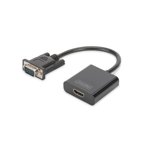 Konwerter audio-video VGA do HDMI 1080p FHD audio 3.5mm MiniJack