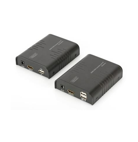 Extender KVM (HDMI+USB) do 120m Cat.5e UTP / IP, 1080p 60Hz FHD, audio (zestaw)