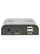 Extender KVM (HDMI+USB) do 120m Cat.5e UTP / IP, 1080p 60Hz FHD, audio (zestaw)