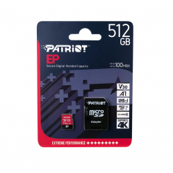 Karta pamięci Patriot EP Series 512GB MICRO SDXC V30, up to 100MB/s