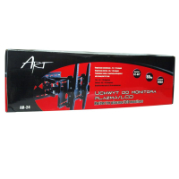 Uchwyt do telewizora LCD ART AR-24 | czarny | 32-60'' 80KG VESA narożny