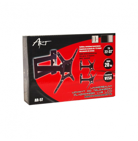 Uchwyt do telewizora LCD ART AR-57 | czarny 22-32'' 20KG | VESA