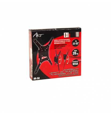 Uchwyt do telewizora LCD ART AR-58 czarny 22-32'' 20KG VESA