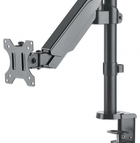 Ramię biurkowe LED/LCD Manhattan 17''-32'' 8kg VESA sprężyna gazowa regulowane