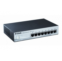 Switch smart zarządzalny D-Link 8-portów Fast Ethernet PoE