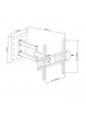 UCHWYT DO TV LED/LCD ART 23-50" 25KG CV-23 regul. pion/poziom OEM