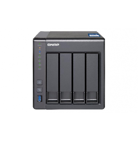 Dysk sieciowy Qnap 4-Bay TurboNAS, SATA 6G, 2-Core 1.7GHz, 2GB RAM, 2x GbE LAN, 3xUSB 3.0