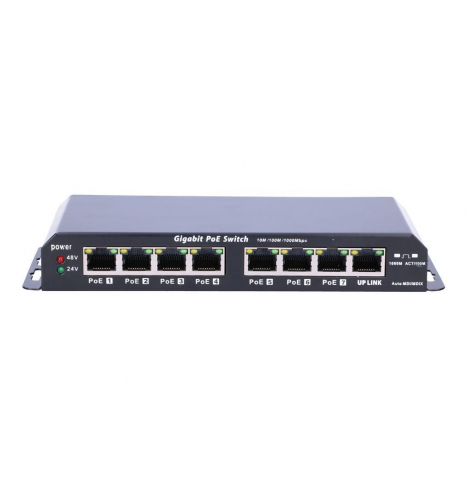 Switch Extralink ex 10257 portów 10/100/1000 (PoE) 1 port 10/100/1000 (uplink)