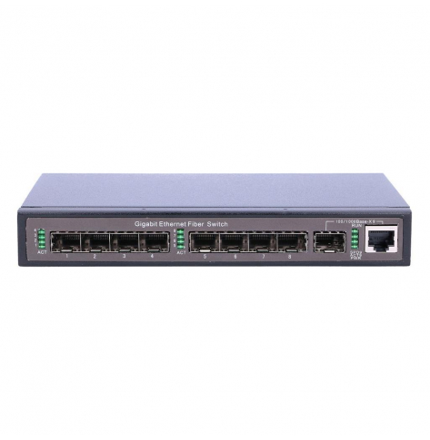 Switch sieciowy zarządzalny EXTRALINK APOLLO ex.3432 8x SFP port GbE Managed Switch, 1x GbE combo (RJ45/SFP) ports