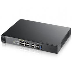 Switch zarządzalny Zyxel GS2210-8HP 8-portów 1000BaseT (RJ45) 2 porty COMBO GEth (RJ45)/MiniGBIC (SFP)