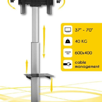 Stojak do TV LCD/LED/Plazma Techly 37''-70'' VESA, pivot, regulowany