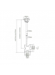 Uchwyt sufitowy do TV LED/LCD/PLAZMA Techly, 23-42'', 50kg, regulowany, VESA
