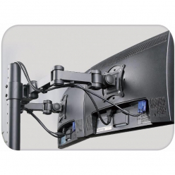 Techly Podwójne ramię biurkowe do monitora LED/LCD 13-27'' 2x10kg regulowane
