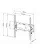 Uchwyt do TV LCD/LED/PDP Techly 23-55'' 60 kg VESA pochylany czarny