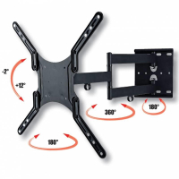 Uchwyt do TV LCD/LED/PDP Techly dwuprzegubowy 23-55'' 45 kg VESA czarny