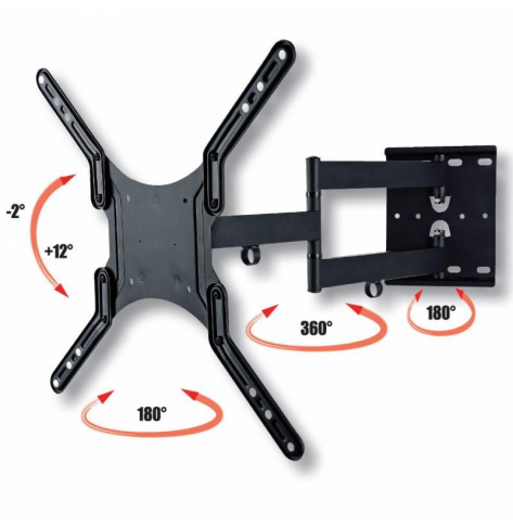 Uchwyt do TV LCD/LED/PDP Techly dwuprzegubowy 23-55'' 45 kg VESA czarny