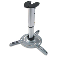 Uchwyt do projektora Techly sufitowy 30/37 cm, 15 kg, srebrny