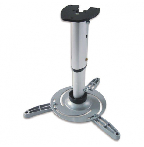 Uchwyt do projektora Techly sufitowy 30/37 cm, 15 kg, srebrny