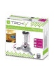 Uchwyt do projektora Techly sufitowy 30/37 cm, 15 kg, srebrny