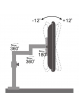 Techly Ramię biurkowe przegubowe do LED/LCD 13''-27'' 6kg VESA regulowane czarne