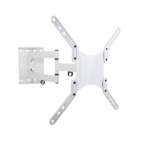 Uchwyt do TV LCD/LED/PDP Techly dwuprzegubowy 23-55'' 45 kg VESA biały