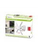 Uchwyt do TV LCD/LED/PDP Techly dwuprzegubowy 23-55'' 45 kg VESA biały