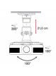 Techly Uchwyt sufitowy do projektora 22 cm 10 kg biały