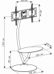Stojak TV LCD/LED/Plazma Techly 32''-70'' 68kg VESA regulowany z półką