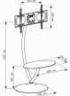 Techly Stojak podłogowy TV LCD/LED/Plazma 32''-70'' 68kg VESA regulowany z półką