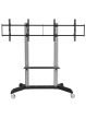 Stojak mobilny do dwóch TV LCD/LED/Plazma Techly 32''-70'' 128kg VESA z półką