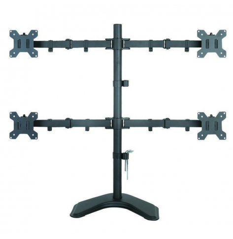 Ramię biurkowe na cztery monitory LED/LCD 13-27'' VESA 4x10 kg regulowane