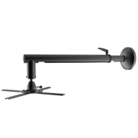 Uniwersalny uchwyt Techly do projektora ścienny 67-90 cm 26kg regulowany czarny