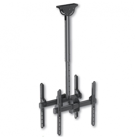 Podwójny uchwyt sufitowy Techly 2x TV LED/LCD/PDP 32-55'' 90kg regulowany