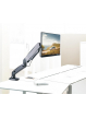 Ramię biurkowe Techly do TV LED/LCD 13-27'' 6kg ze sprężyną gazową, portami audio/USB