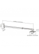 Uniwersalny uchwyt do projektora Techly 89-152cm 10kg regulowany srebrny