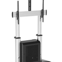 Stojak mobilny do dużych TV LCD/LED/PDP Techly 60''-100'' 100kg VESA z szafką AV