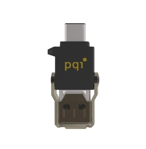 Pamięć USB PQI Czytnik kart microSD   adapter USB/USB 3.1 typ-C Connect 312 czarny