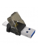 Pamięć USB PQI Czytnik kart microSD   adapter USB/USB 3.1 typ-C Connect 312 czarny