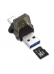 Pamięć USB PQI Czytnik kart microSD   adapter USB/USB 3.1 typ-C Connect 312 czarny