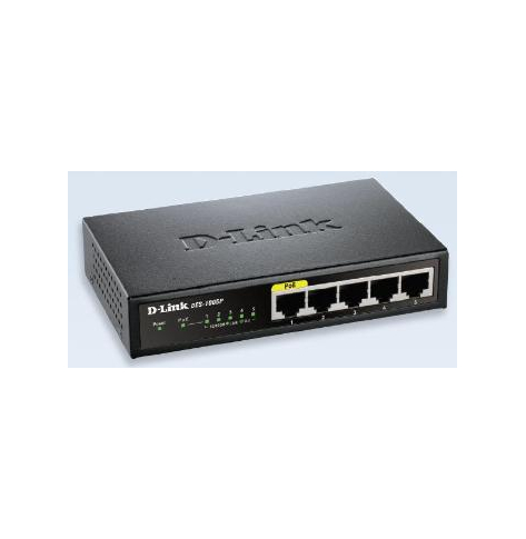 Switch niezarządzalny D-Link DES-1005P 5-Portów Fast Ethernet PoE