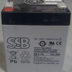 SSB akumulator 12V/5Ah - faston 4,8 mm