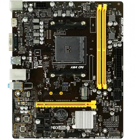 Płyta główna Biostar B450MH AM4 AMD B450 DDR4-3200 4 x SATA3 2 x USB 3.1 HDMI
